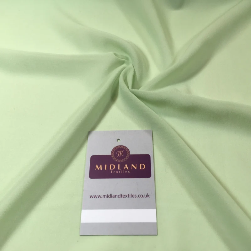 Plain Sheer Georgette Chiffon Fabric – 150cm Wide – M746