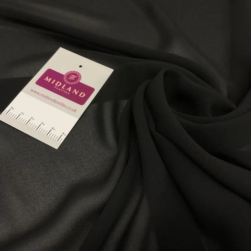 Plain Sheer Georgette Chiffon Fabric – 150cm Wide – M746