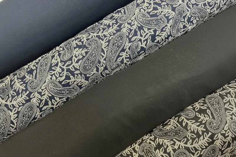 Paisley Printed & Plain Viscose Dress Fabric 147cm MD1530