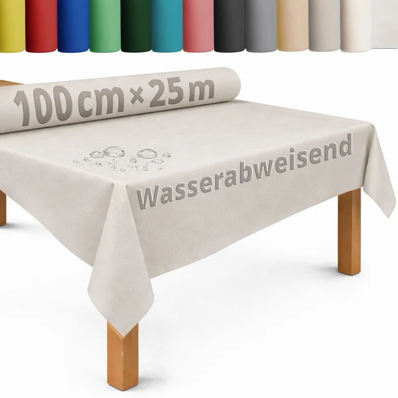 Tischdecke Rolle Vliesstoff Tischläufer Vlies wasserabweisend
