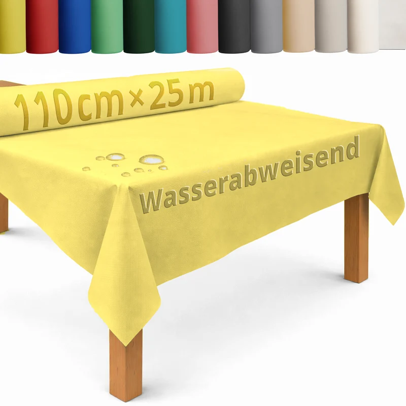 Tischdecke Rolle Vliesstoff Tischläufer Vlies wasserabweisend