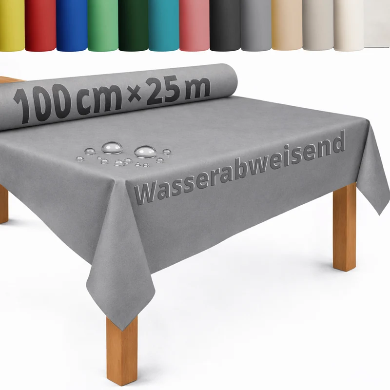 Tischdecke Rolle Vliesstoff Tischläufer Vlies wasserabweisend