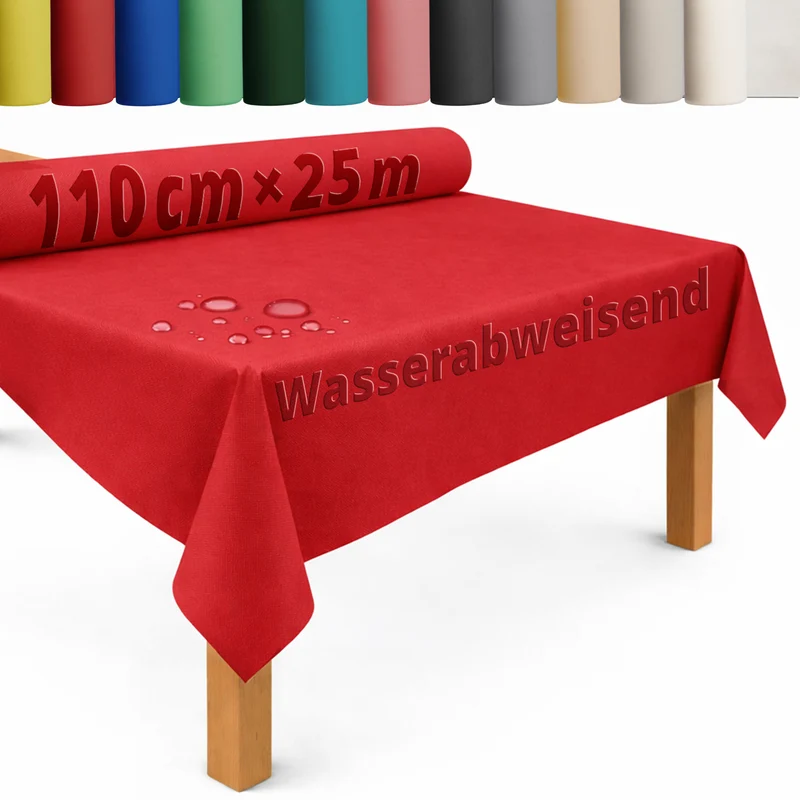Tischdecke Rolle Vliesstoff Tischläufer Vlies wasserabweisend