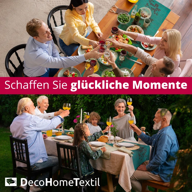 Miami Tischläufer Sunrise Floral salbeigrün