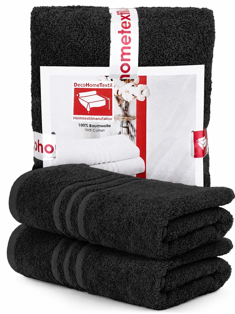 DecoHomeTextil Handtuch-Set aus 100% Baumwolle, kuschelweich
