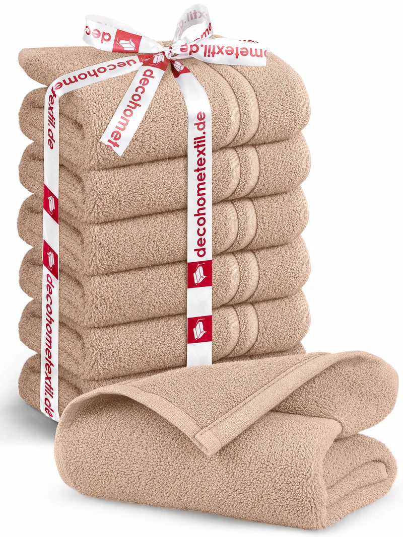 DecoHomeTextil Handtuch-Set aus 100% Baumwolle, kuschelweich