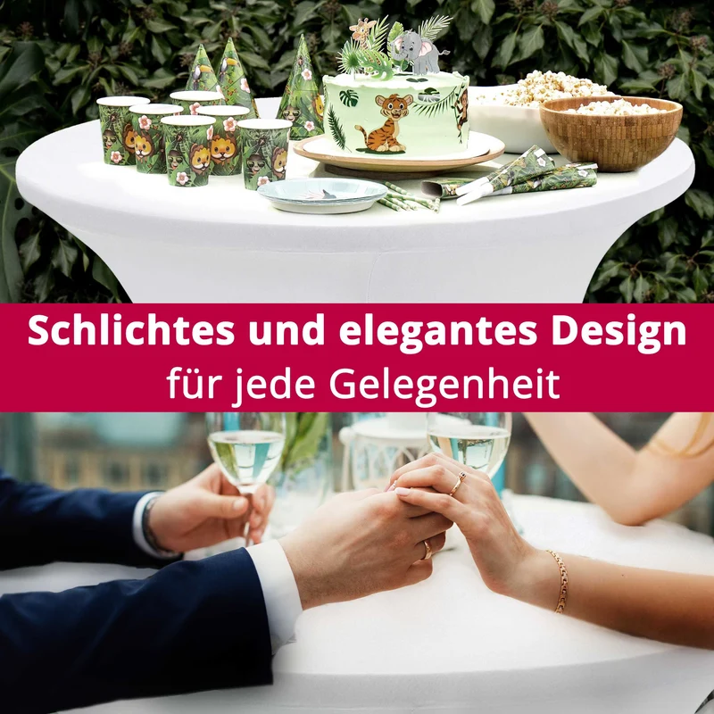 Stehtischhusse mit 200g/m² Ø 70-80 cm, Höhe 110-120 cm