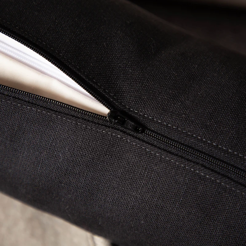 Nackenrolle aus Bioleinen-Denim | Naturfüllung