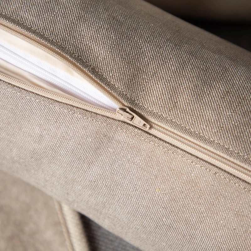 Nackenrolle aus Bioleinen-Denim | Naturfüllung