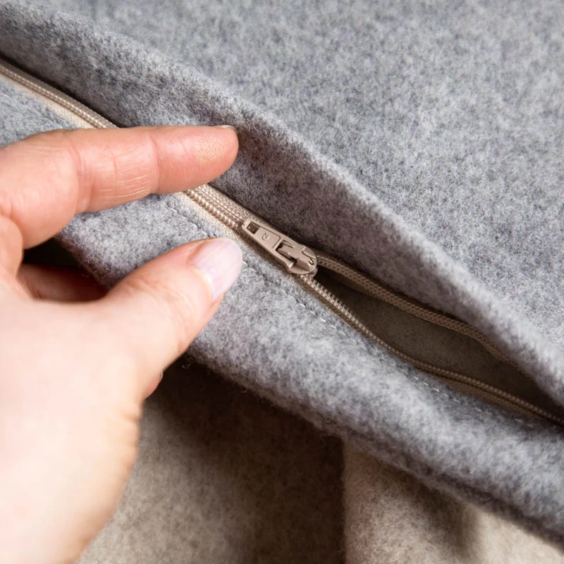 Kuschelkissen aus Flauschloden | 100 % Schurwolle