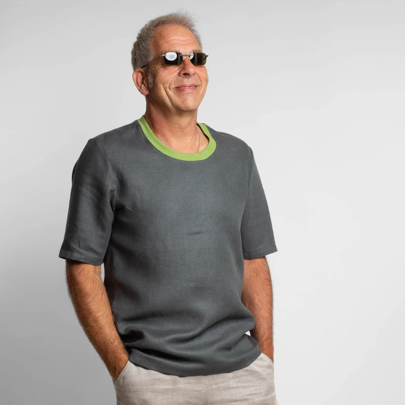 Leinen-Shirt Anthrazit | Einzelstücke