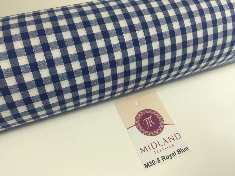 1/4 Inch Cotton Gingham Fabric for Clothing, Aprons, Tablecloths, School - M30