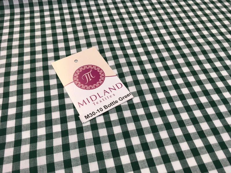 1/4 Inch Cotton Gingham Fabric for Clothing, Aprons, Tablecloths, School - M30