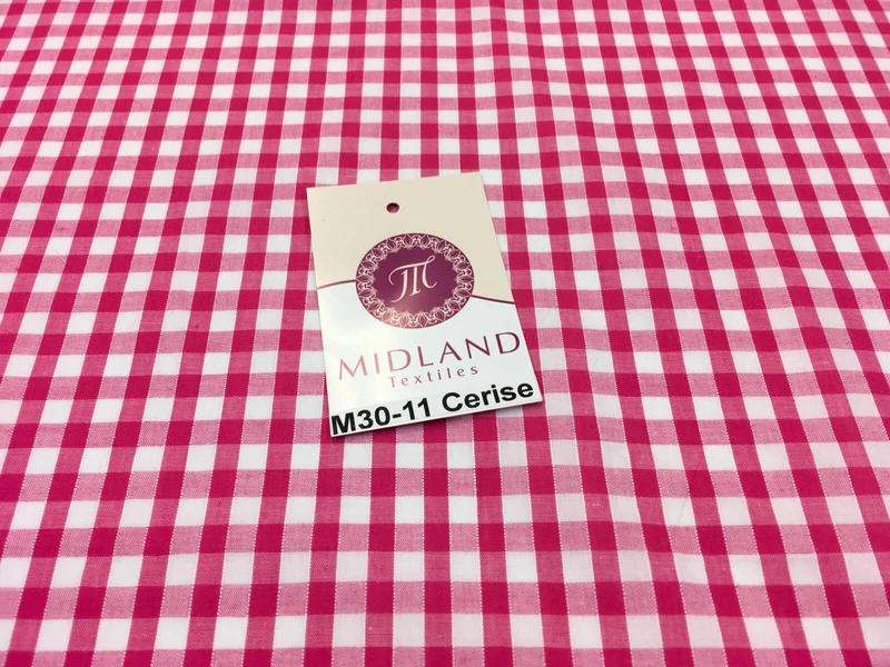 1/4 Inch Cotton Gingham Fabric for Clothing, Aprons, Tablecloths, School - M30