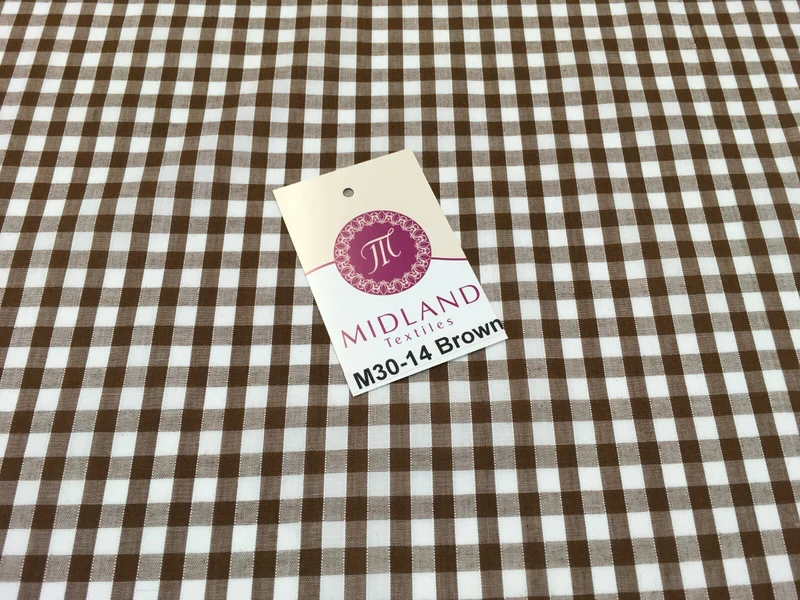 1/4 Inch Cotton Gingham Fabric for Clothing, Aprons, Tablecloths, School - M30