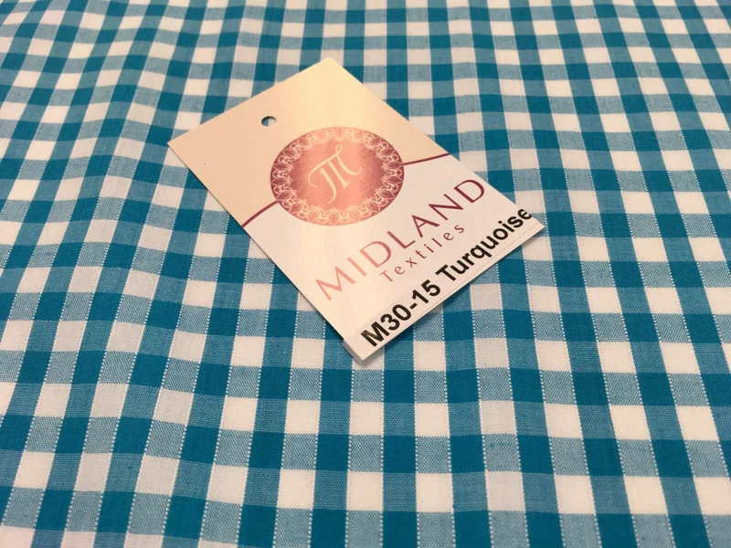 1/4 Inch Cotton Gingham Fabric for Clothing, Aprons, Tablecloths, School - M30