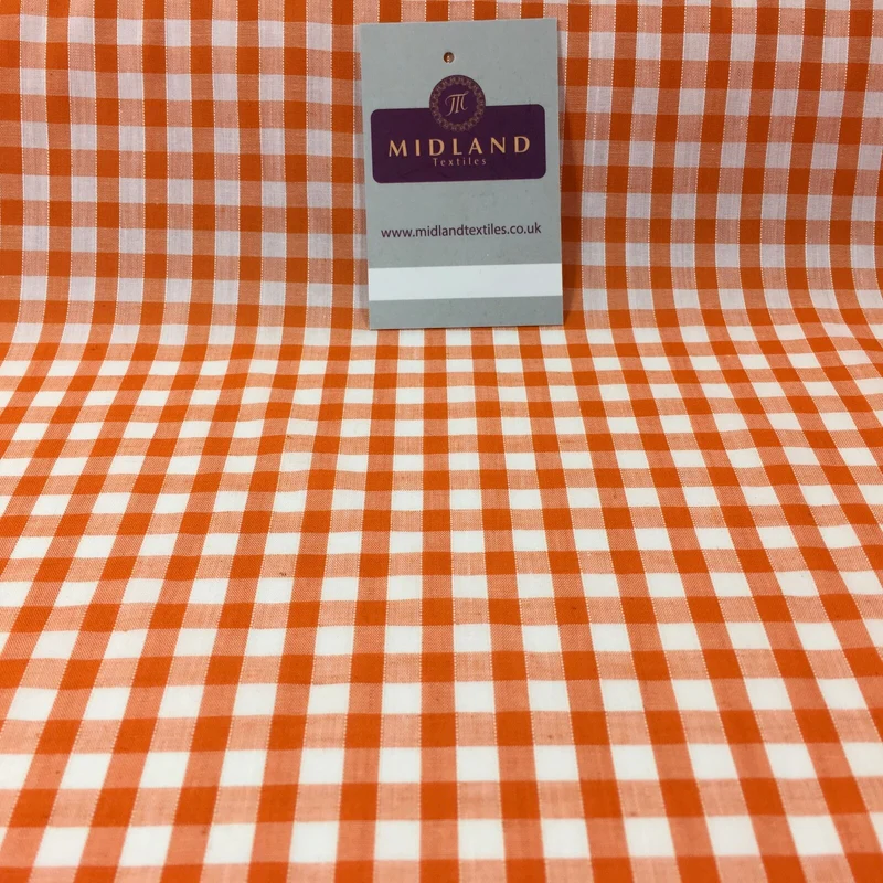 1/4 Inch Cotton Gingham Fabric for Clothing, Aprons, Tablecloths, School - M30