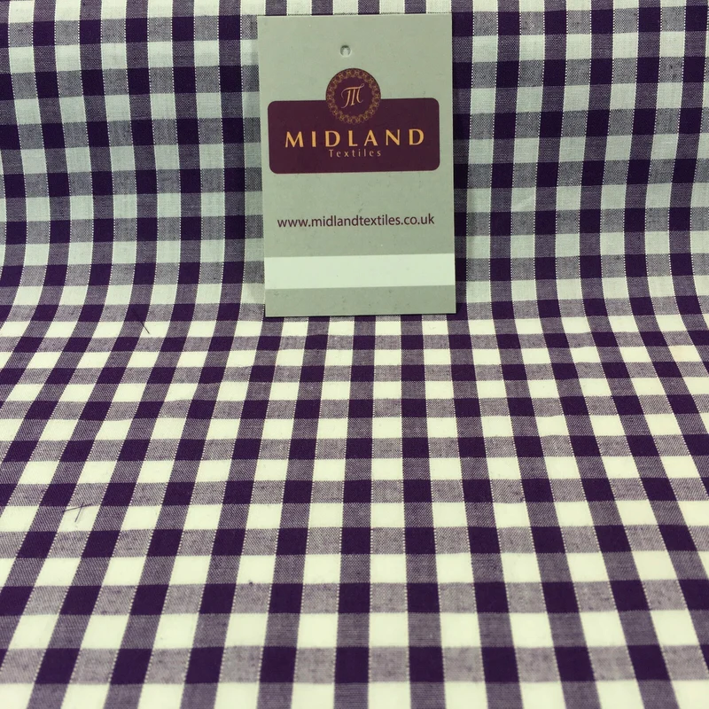 1/4 Inch Cotton Gingham Fabric for Clothing, Aprons, Tablecloths, School - M30