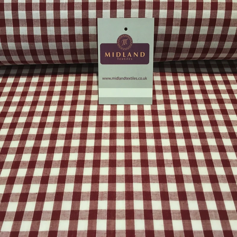 1/4 Inch Cotton Gingham Fabric for Clothing, Aprons, Tablecloths, School - M30
