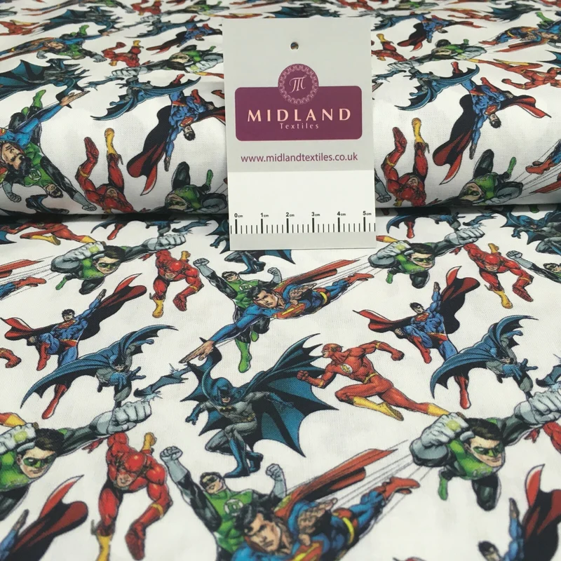 Comic Superheroes Cartoon Licensed Digital Printed 100% Cotton M1510