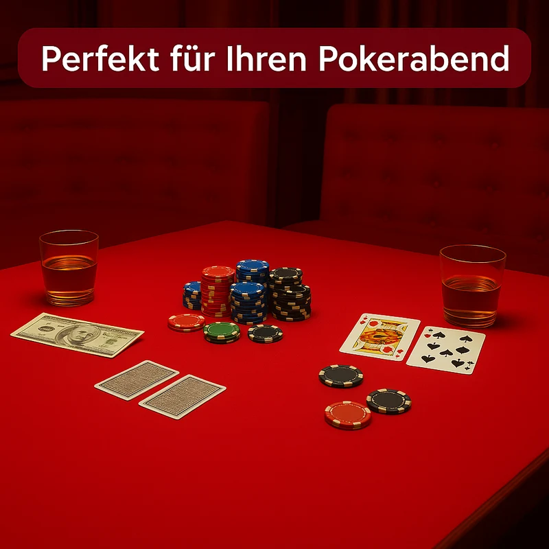 Tischpolster rot rund