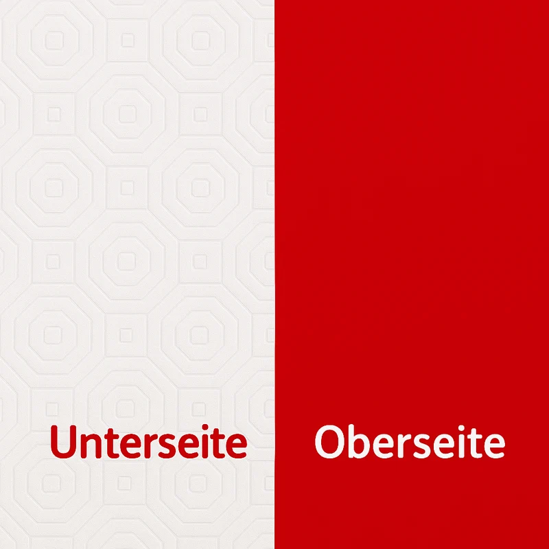 Tischpolster rot oval