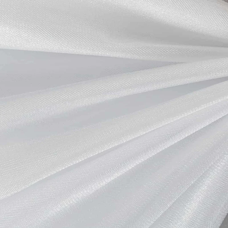 Tüll Stoff Meterware 300 cm breit – mittelfest & leicht glänzend für Kleider & Deko