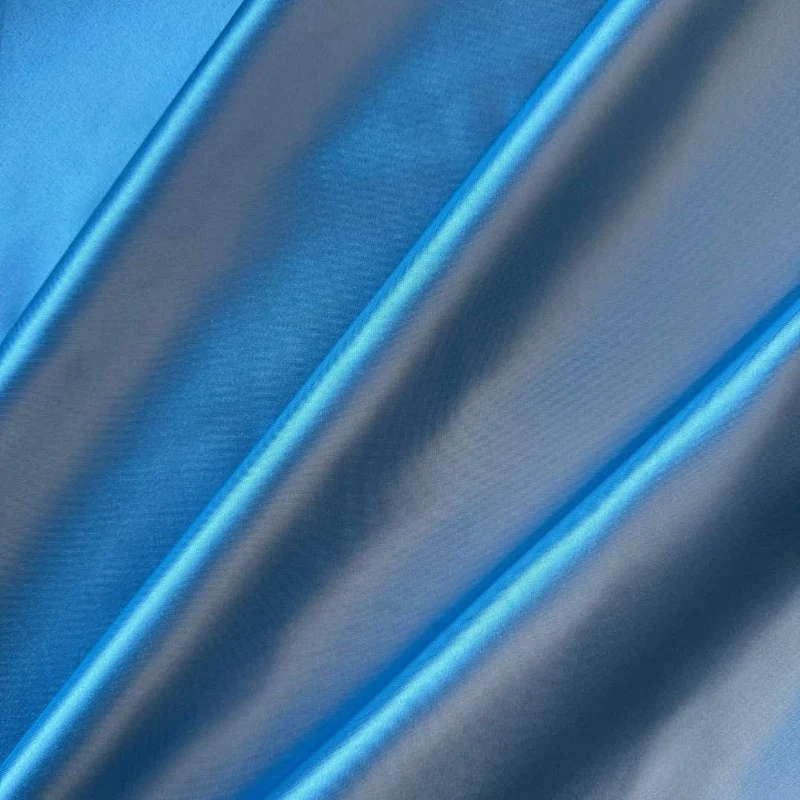 Satin Stoff Meterware – formstabil & hochwertig (Petrol, Blau-Grau, Türkis)