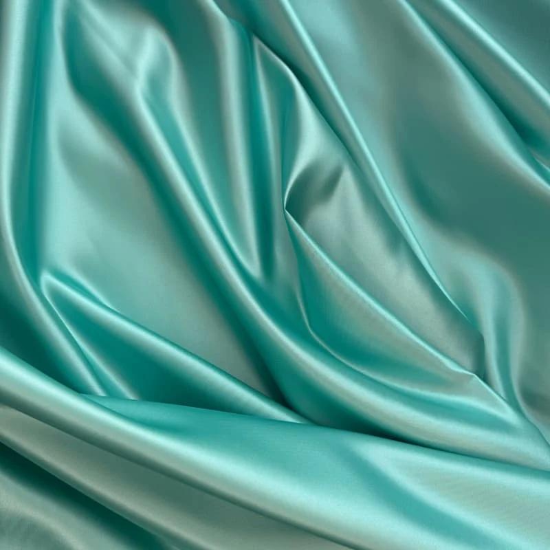 Satin Stoff Meterware – formstabil & hochwertig (Petrol, Blau-Grau, Türkis)