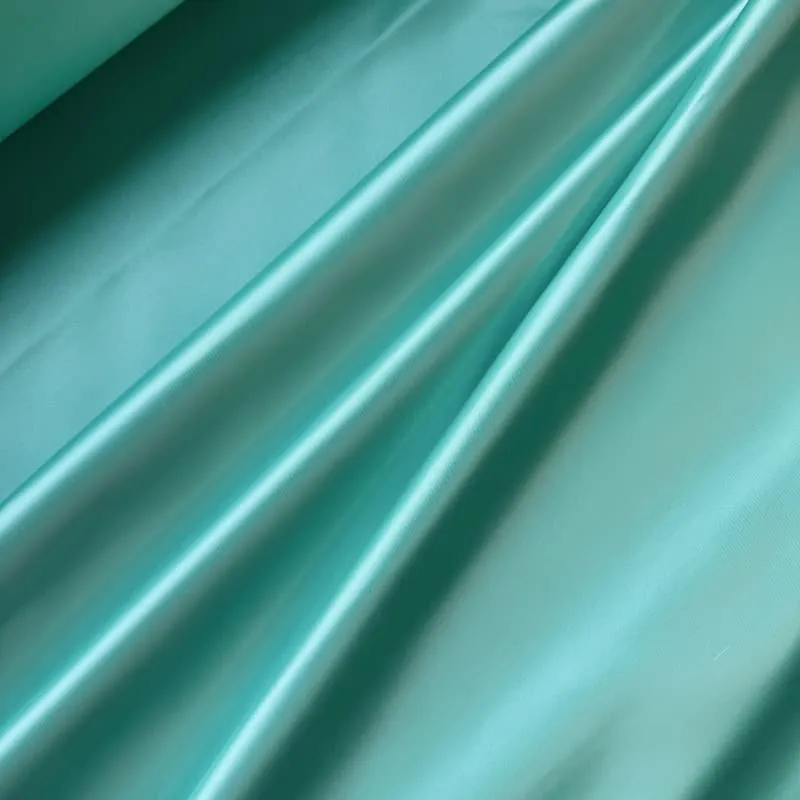 Satin Stoff Meterware – formstabil & hochwertig (Petrol, Blau-Grau, Türkis)