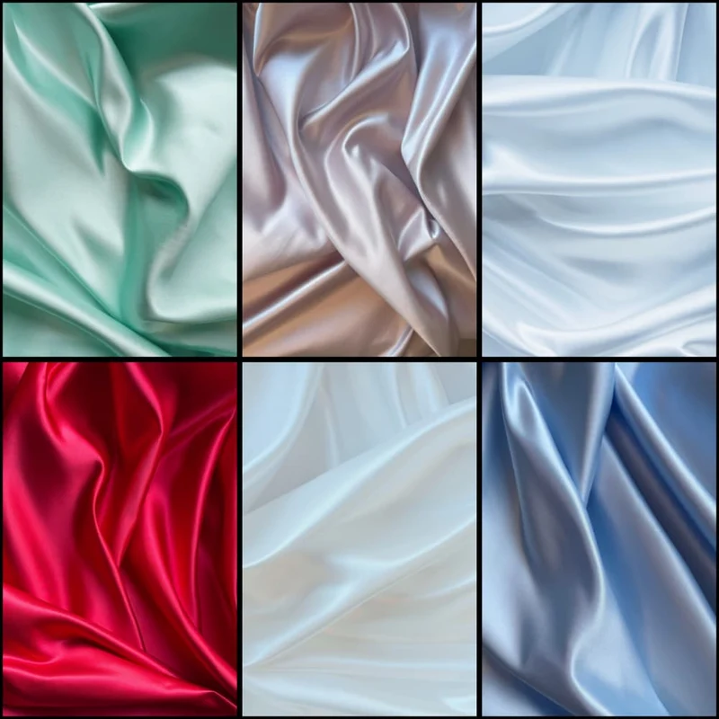 Satin Stoff Meterware – formstabil & leicht matt (für Kleider & Korsetts)