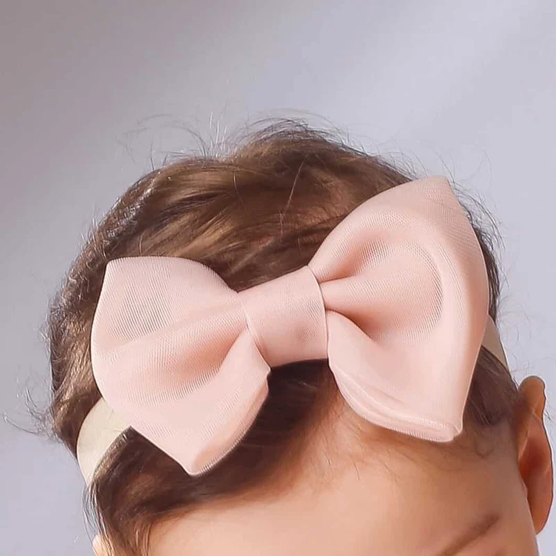 Tüll Haarschleife für Babys & Kleinkinder – elastisches Haarband