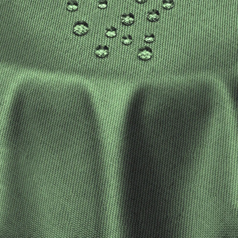 Leinen Optik Tischdecke oval / rund dunkelgrün