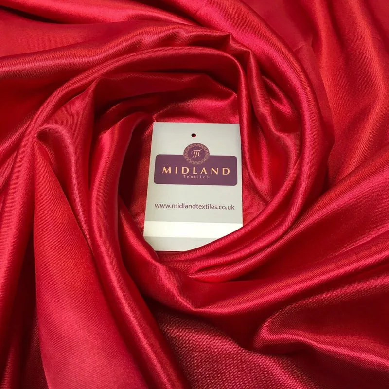 Luxurious Plain Smooth Silky Satin Dressmaking Fabric 58" Wide MS909 Mtex
