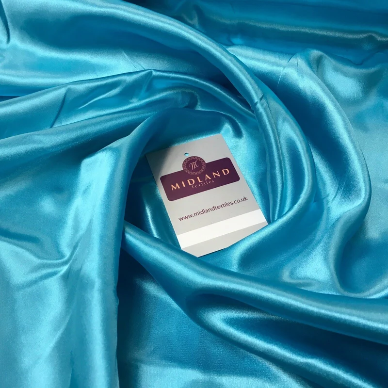 Luxurious Plain Smooth Silky Satin Dressmaking Fabric 58" Wide MS909 Mtex