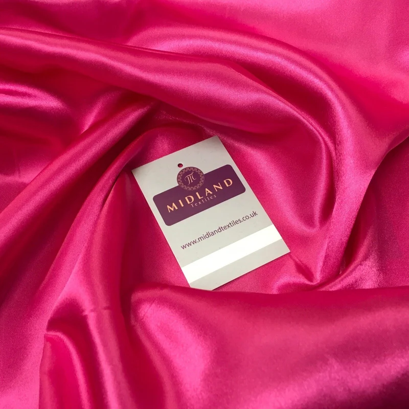Luxurious Plain Smooth Silky Satin Dressmaking Fabric 58" Wide MS909 Mtex