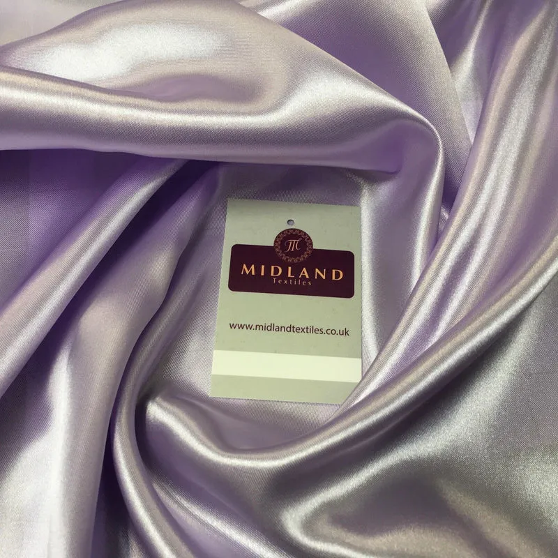 Luxurious Plain Smooth Silky Satin Dressmaking Fabric 58" Wide MS909 Mtex