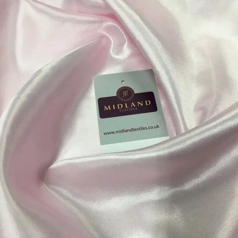 Luxurious Plain Smooth Silky Satin Dressmaking Fabric 58" Wide MS909 Mtex