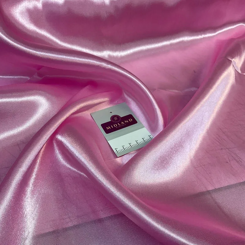 Luxurious Plain Smooth Silky Satin Dressmaking Fabric 58" Wide MS909 Mtex