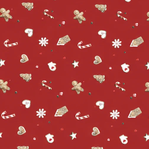 Wachstuch Tischdecke 01799-01 rot Weihnachten X-Mas Lebkuchen eckig rund oval