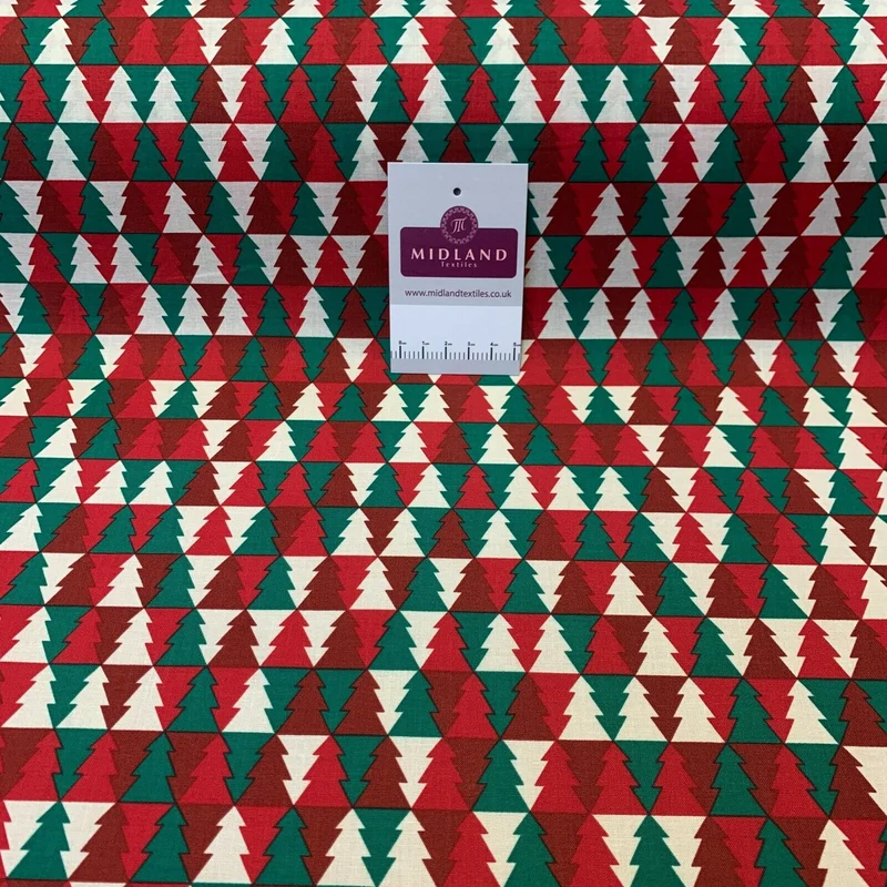 Christmas Xmas 100% Cotton Prints fabric 150cm wide M1500 Mtex