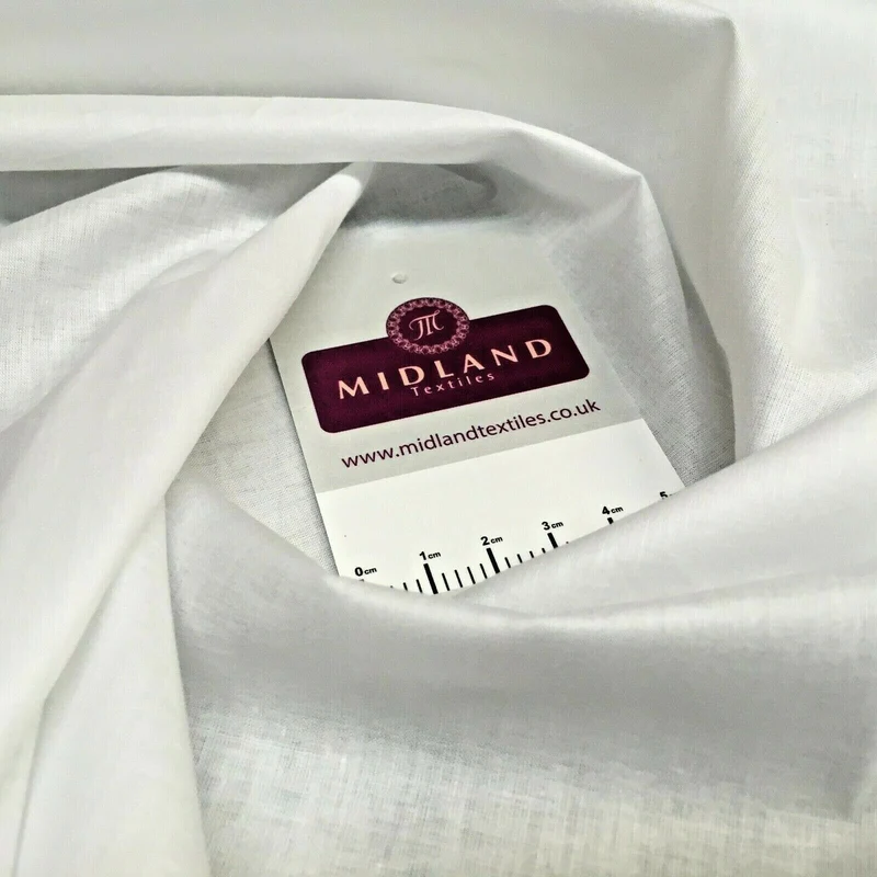 Plain Pre Shrunk Lightweight Egyptian 100% Cotton 104cm Wide Mtex M1506