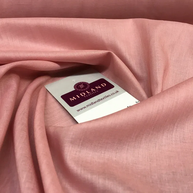 Plain Pre Shrunk Lightweight Egyptian 100% Cotton 104cm Wide Mtex M1506