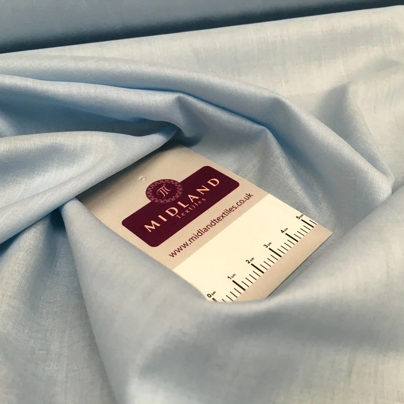 Plain Pre Shrunk Lightweight Egyptian 100% Cotton 104cm Wide Mtex M1506