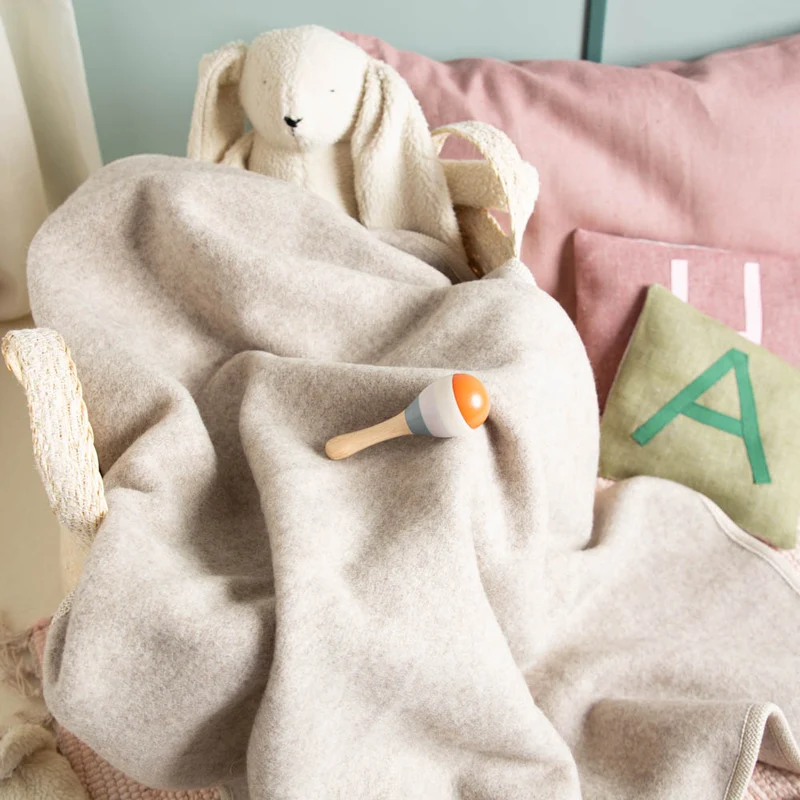 Premium Baby- & Kinderdecke aus mongolischer Merinowolle