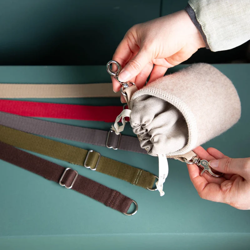 Leckerli-Tasche aus Loden | 100 % Schurwolle