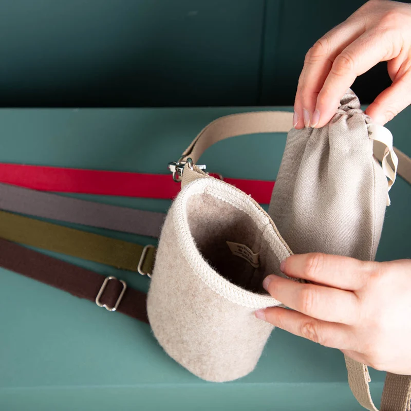 Leckerli-Tasche aus Loden | 100 % Schurwolle