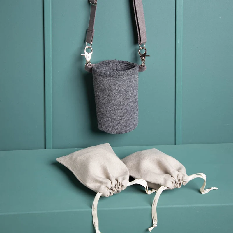 Leckerli-Tasche aus Loden | 100 % Schurwolle