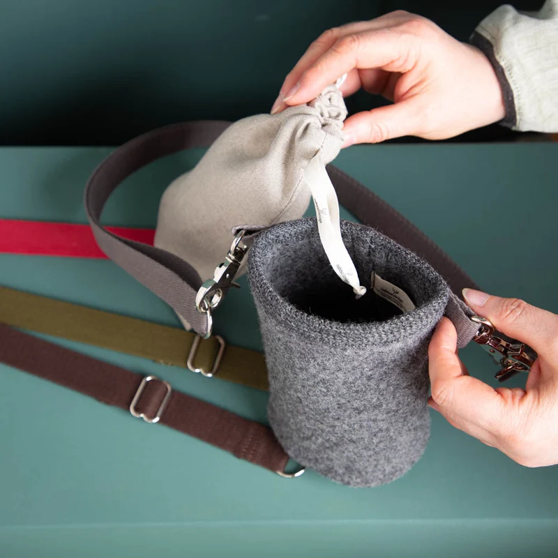 Leckerli-Tasche aus Loden | 100 % Schurwolle