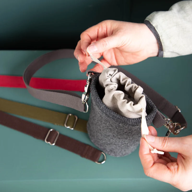 Leckerli-Tasche aus Loden | 100 % Schurwolle